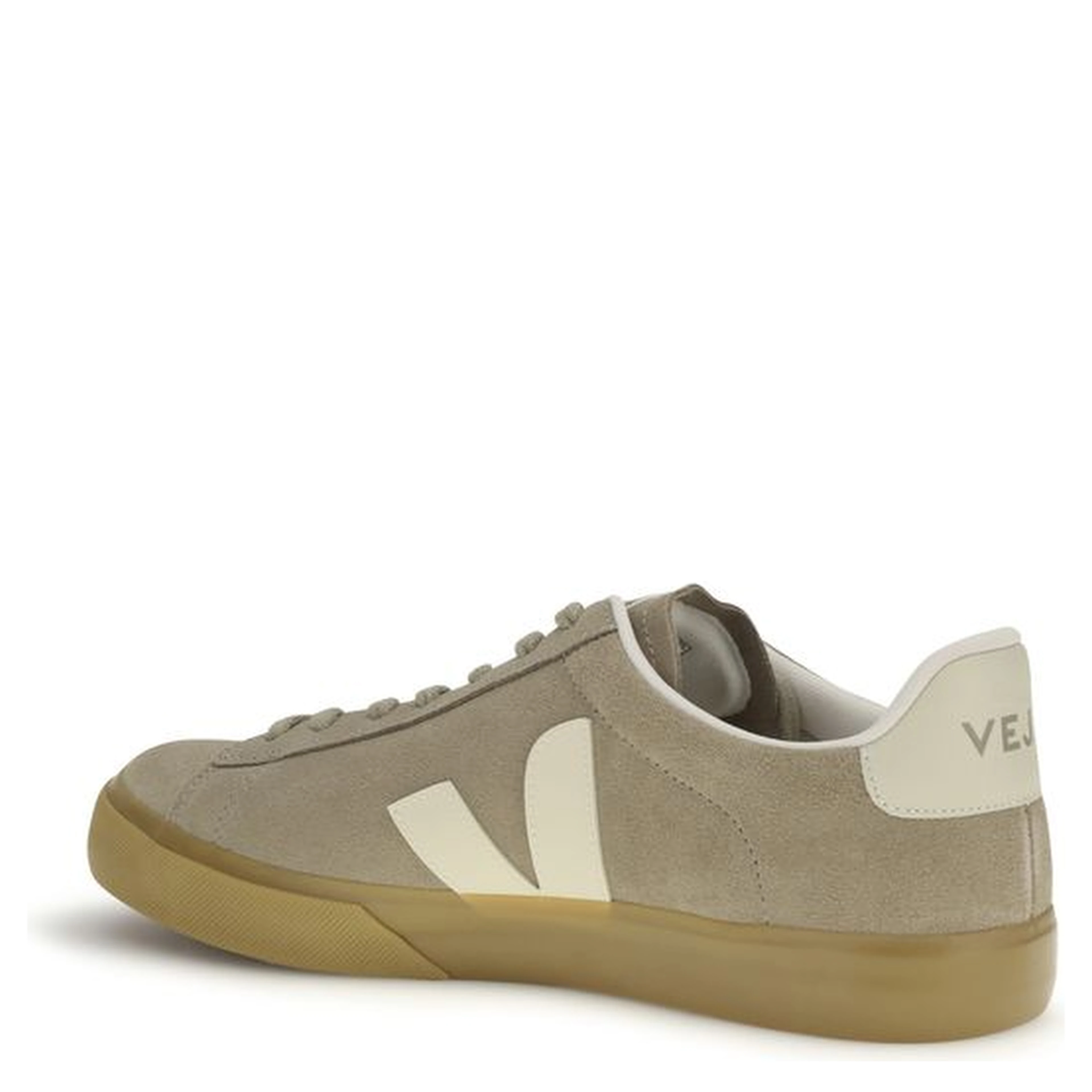 Beige Calf Leather Bos Taurus Low Top Sneakers