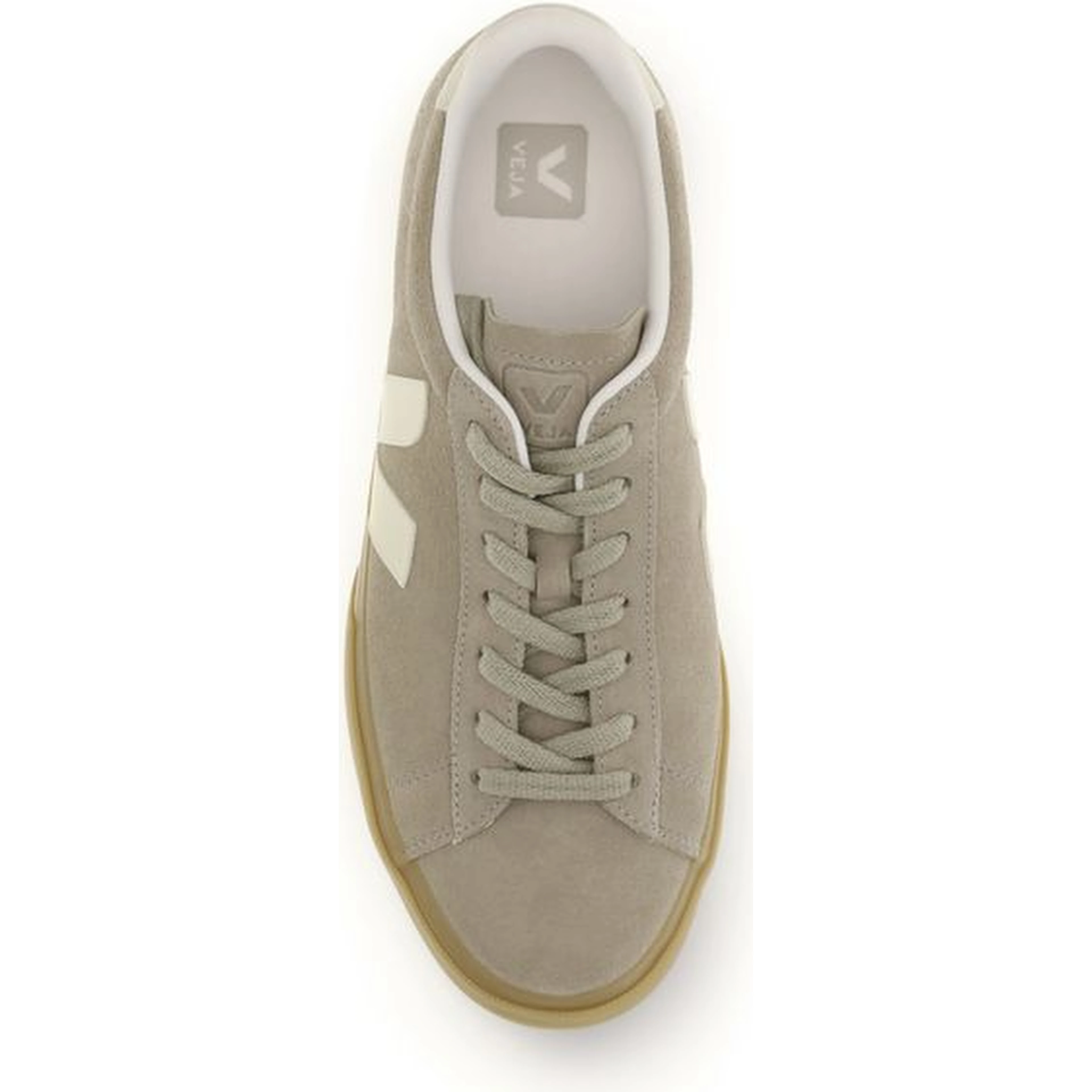 Beige Calf Leather Bos Taurus Low Top Sneakers