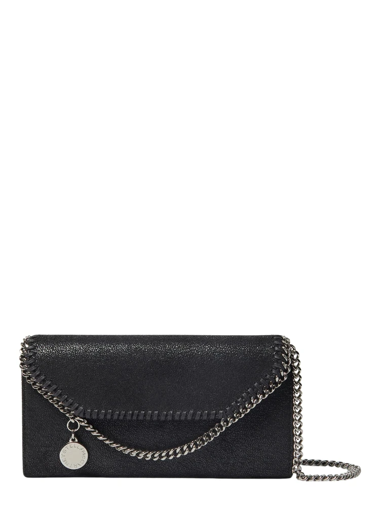 FALABELLA CONTINENTAL WALLET WITH CHAIN ECO SHAGGY DEER