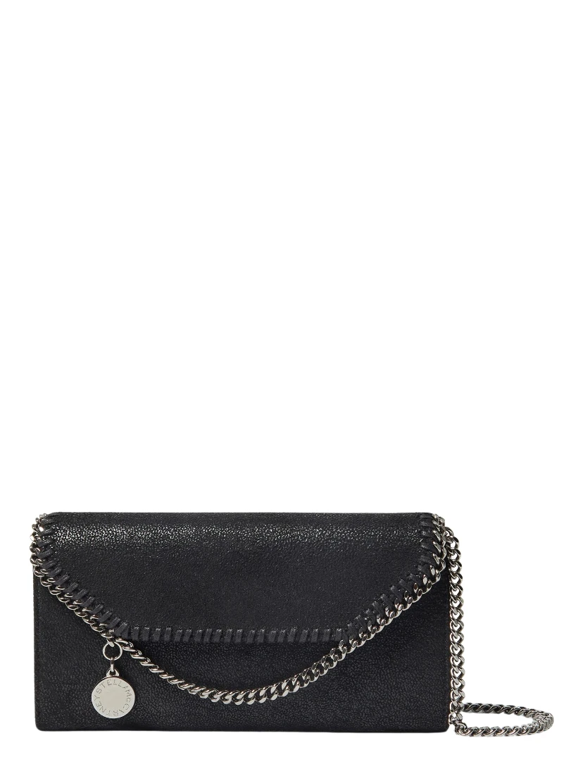 FALABELLA CONTINENTAL WALLET WITH CHAIN ECO SHAGGY DEER