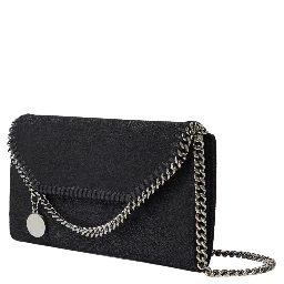 FALABELLA CONTINENTAL WALLET WITH CHAIN ECO SHAGGY DEER