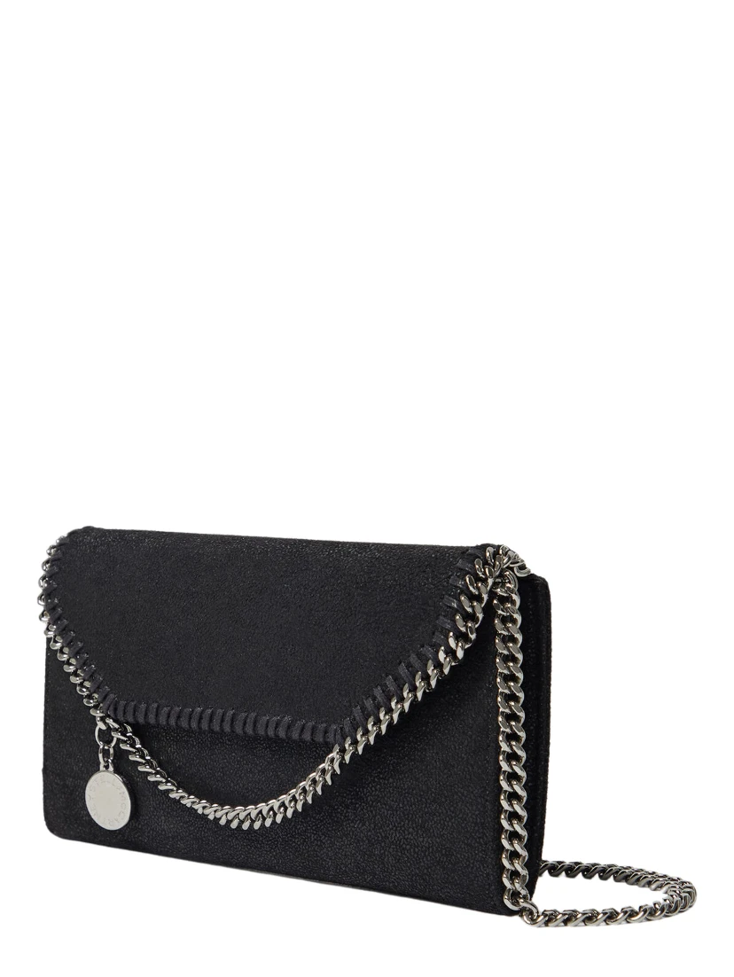 FALABELLA CONTINENTAL WALLET WITH CHAIN ECO SHAGGY DEER