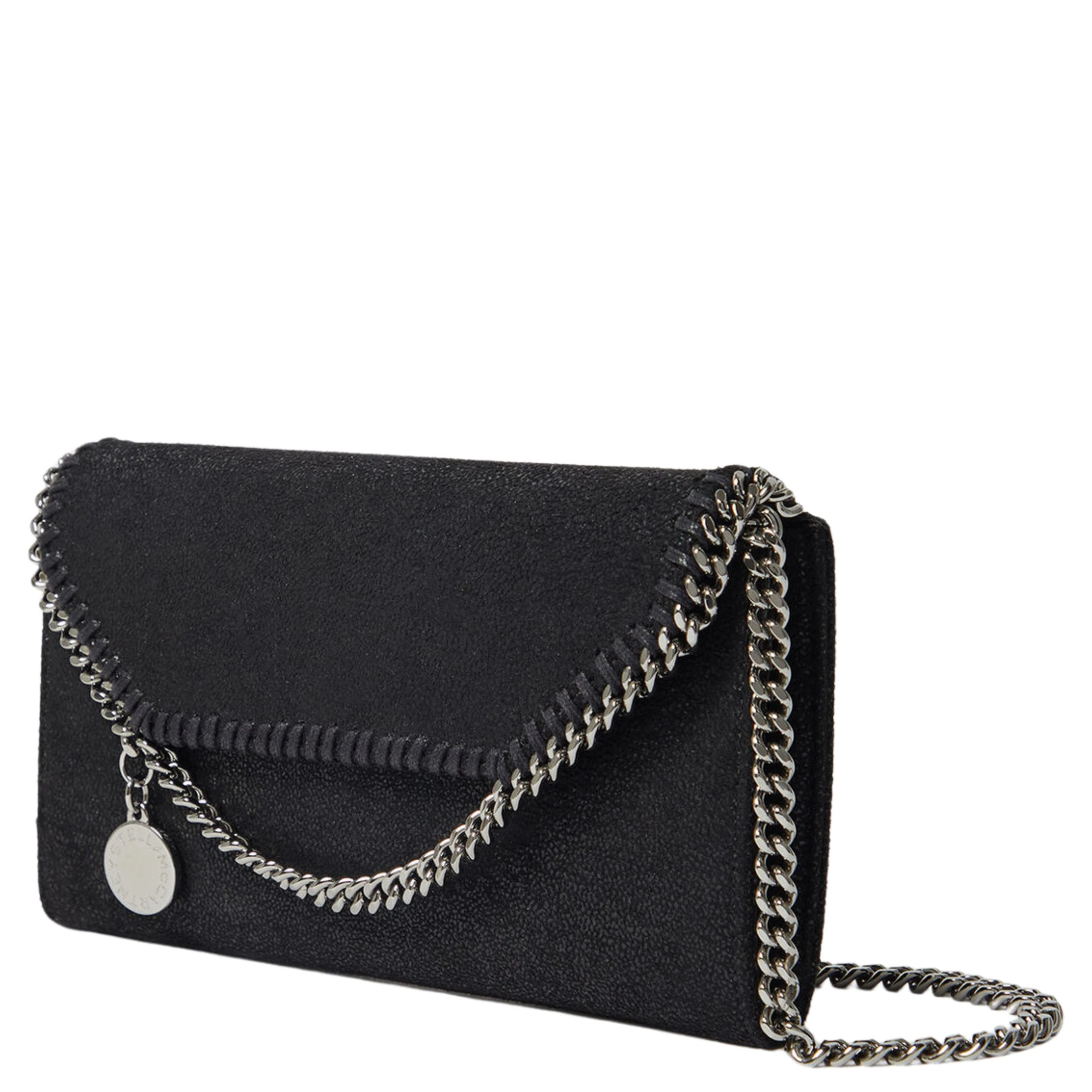 FALABELLA CONTINENTAL WALLET WITH CHAIN ECO SHAGGY DEER
