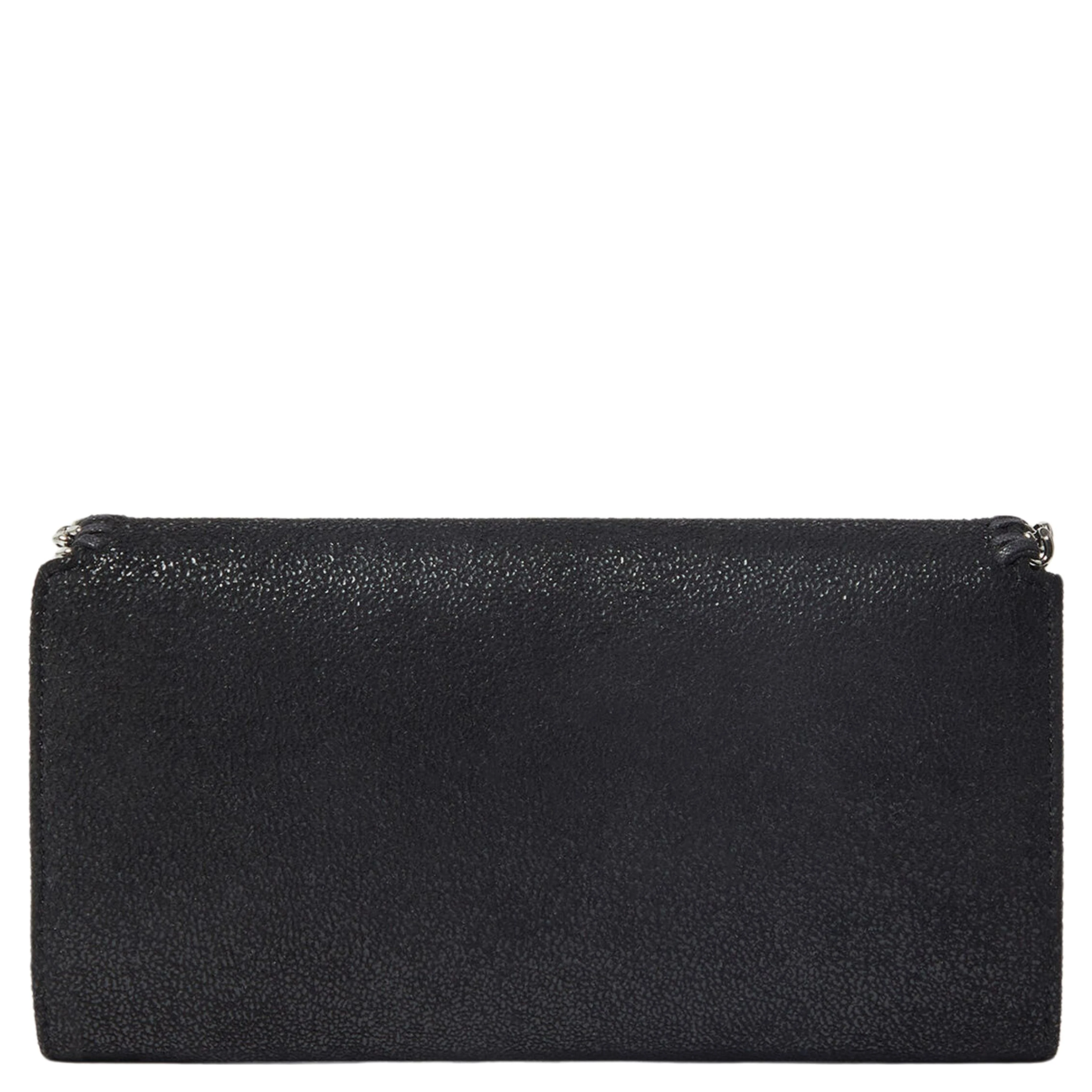 FALABELLA CONTINENTAL WALLET WITH CHAIN ECO SHAGGY DEER