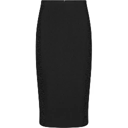 LACE INSERTED PENCIL SKIRT
