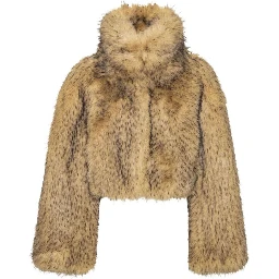 FAUX FUR CROP JACKET