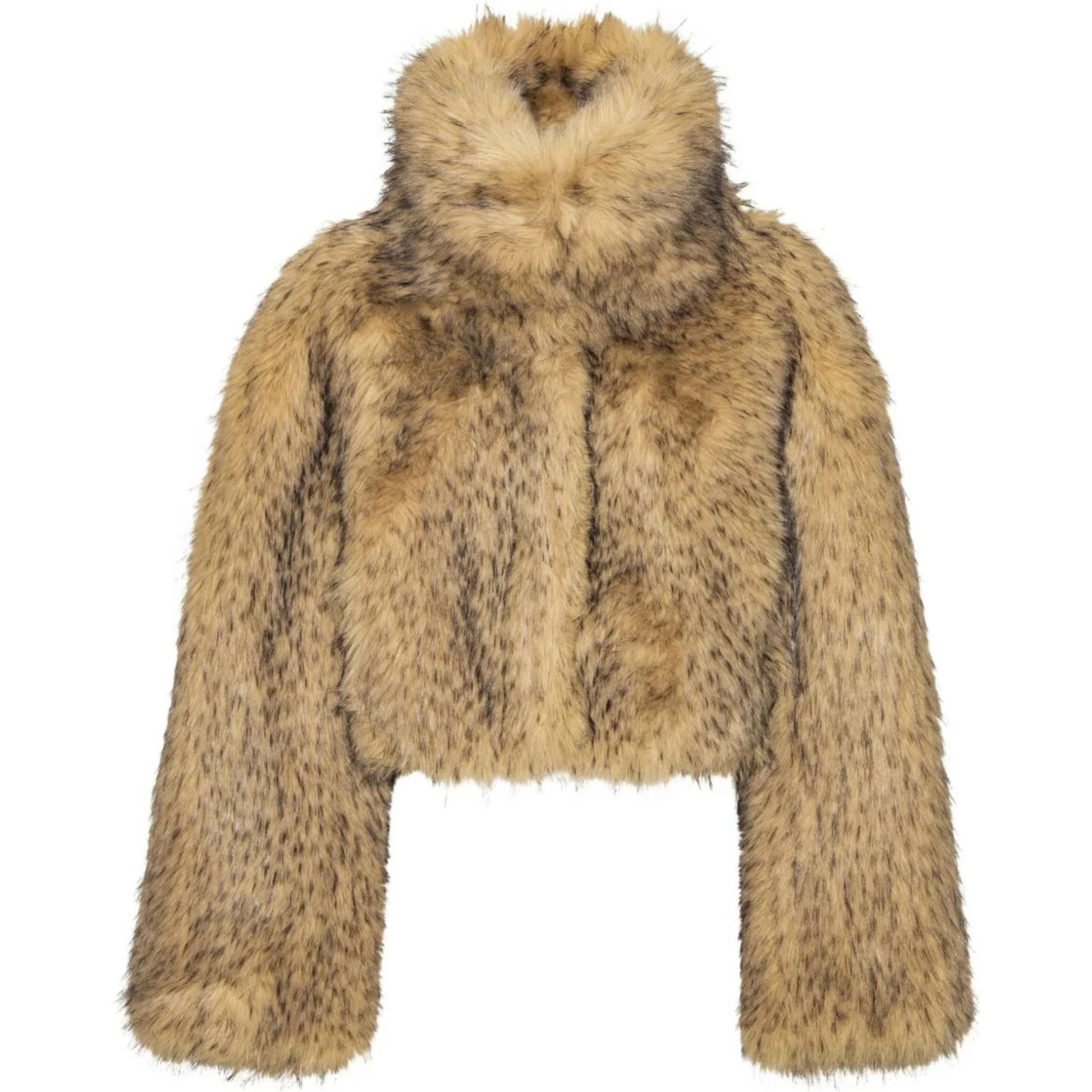 FAUX FUR CROP JACKET
