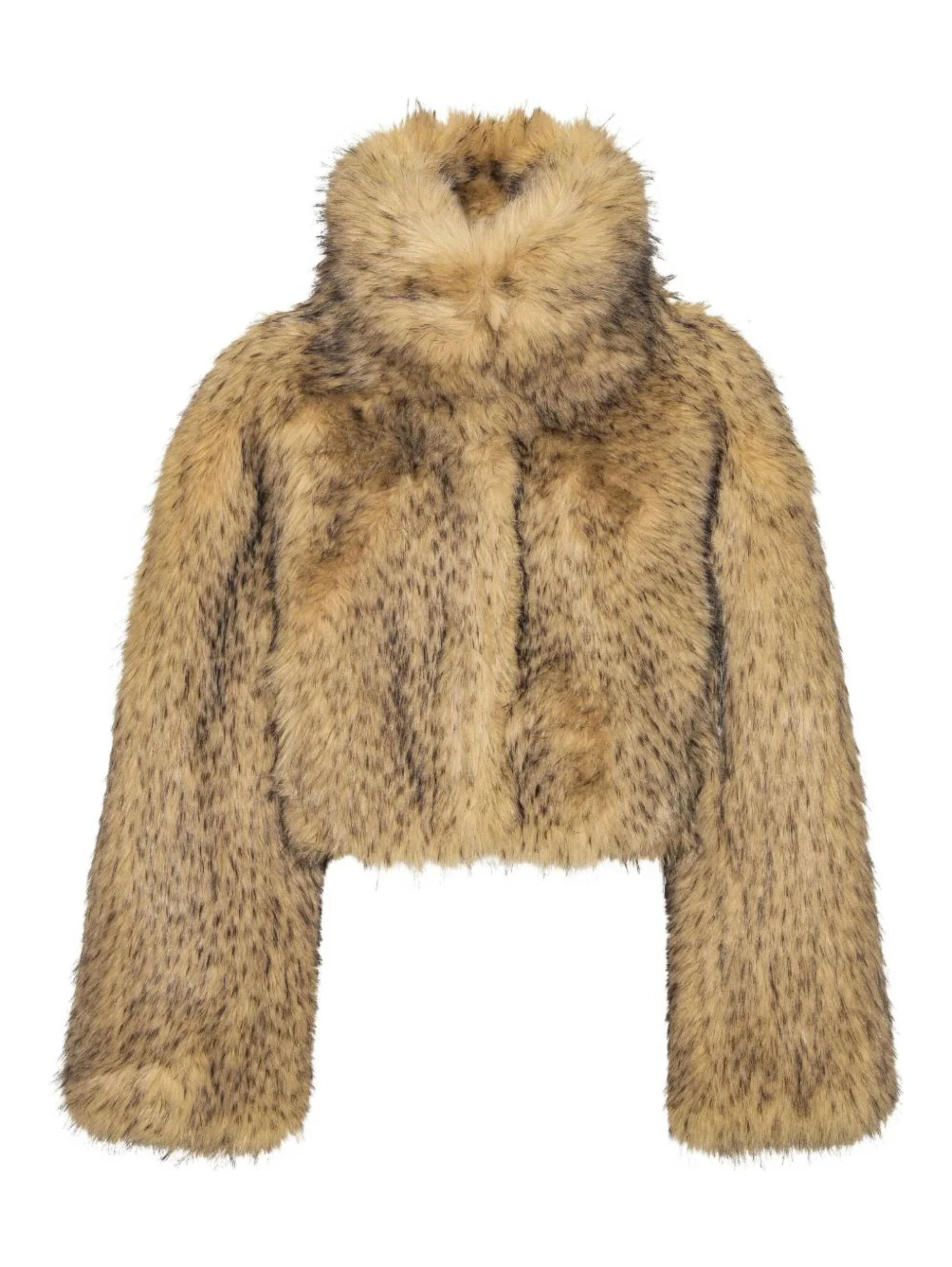 FAUX FUR CROP JACKET