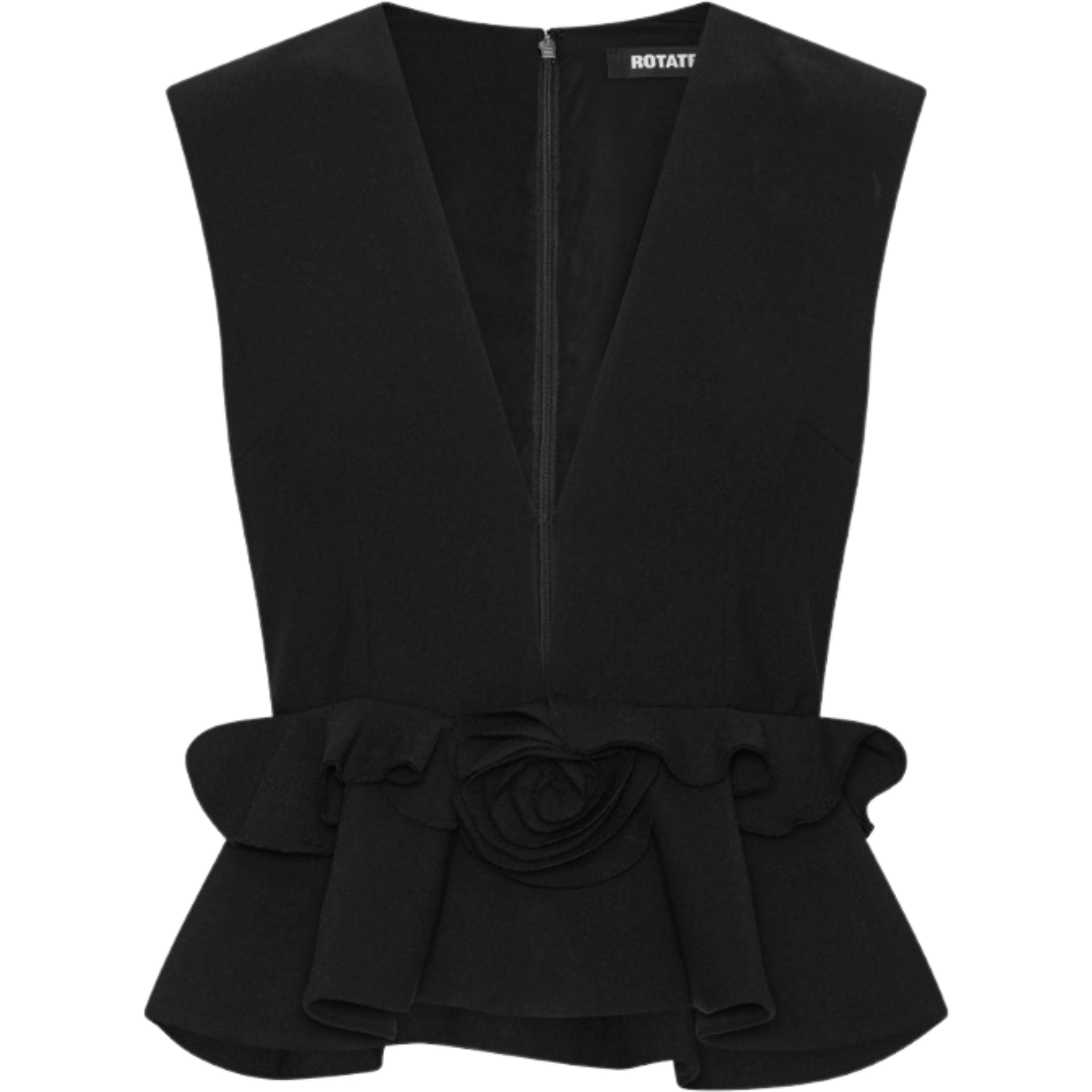 V-NECK FLOWER TOP
