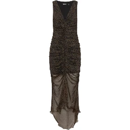 RUCHED MIDI DRESS