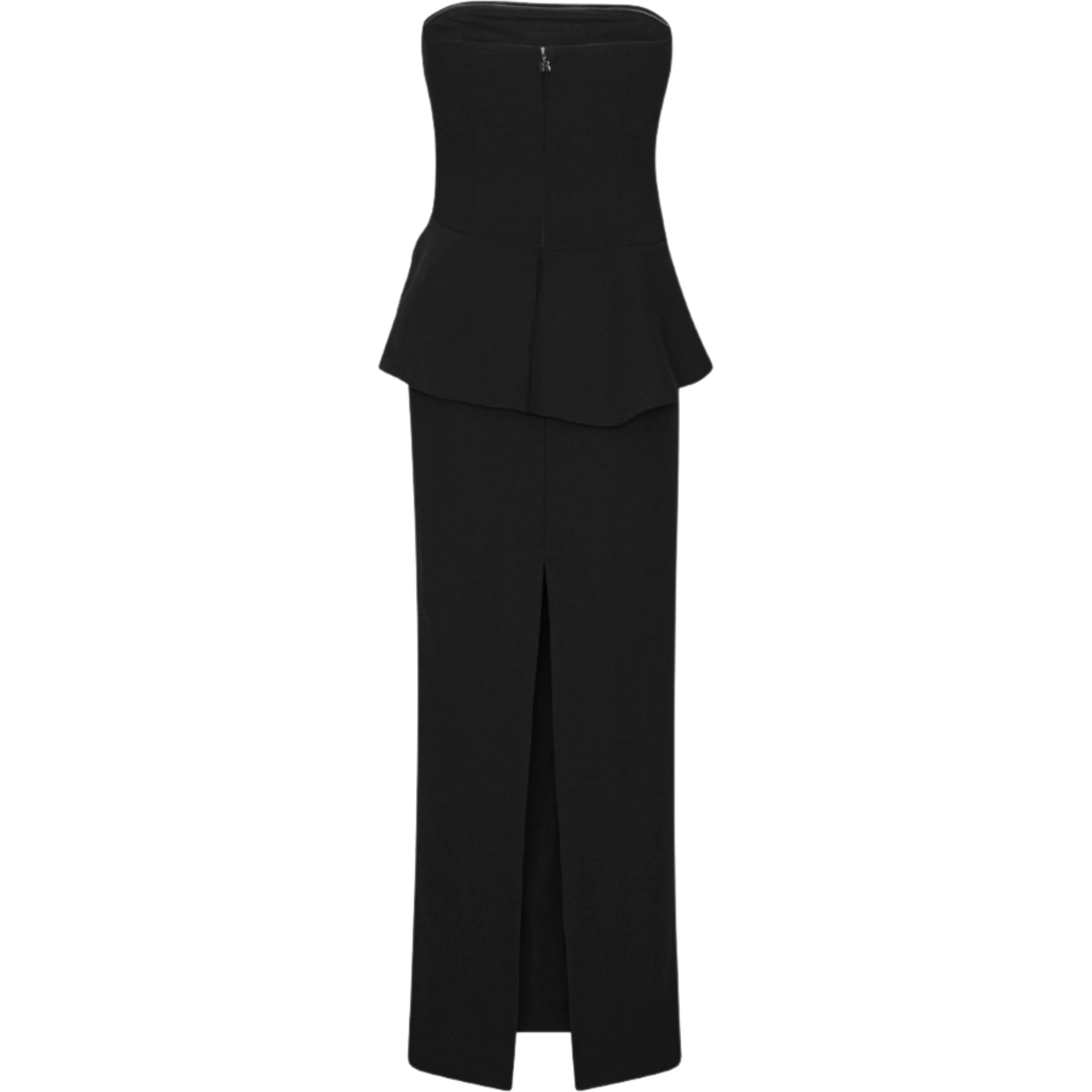 LONG FLOWER STRAPLESS DRESS
