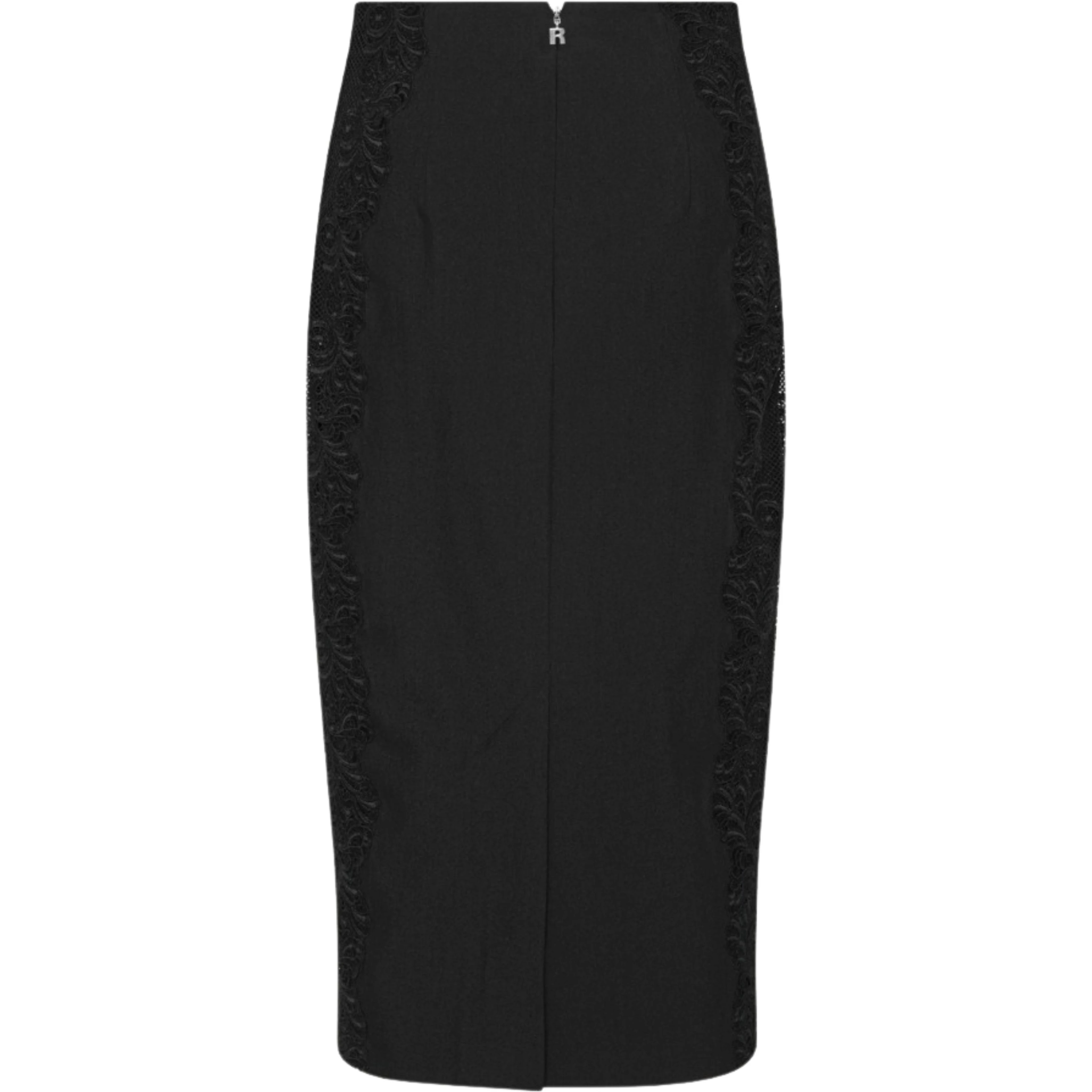 LACE INSERTED PENCIL SKIRT