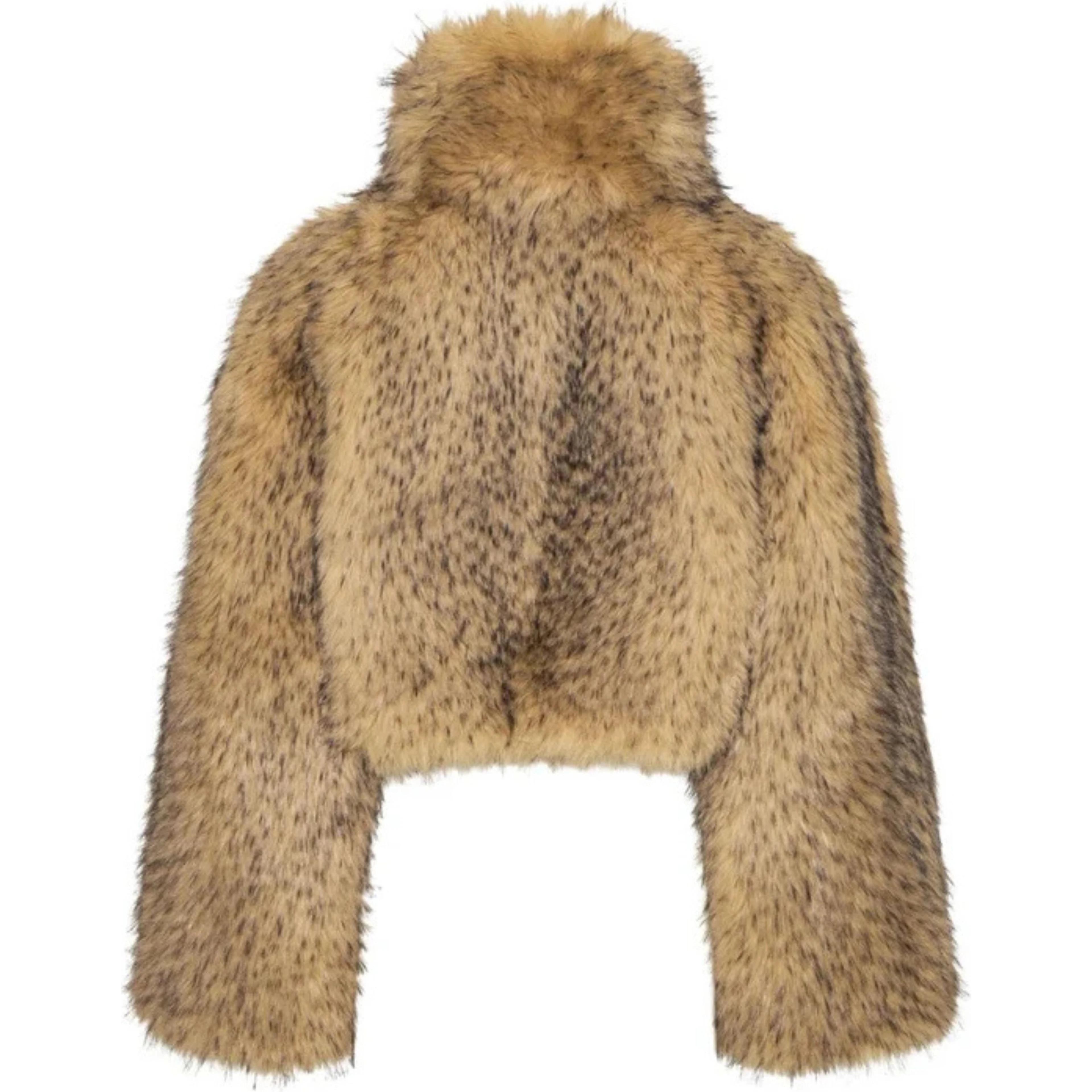 FAUX FUR CROP JACKET