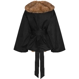 FAUX FUR COLLAR  JACKET