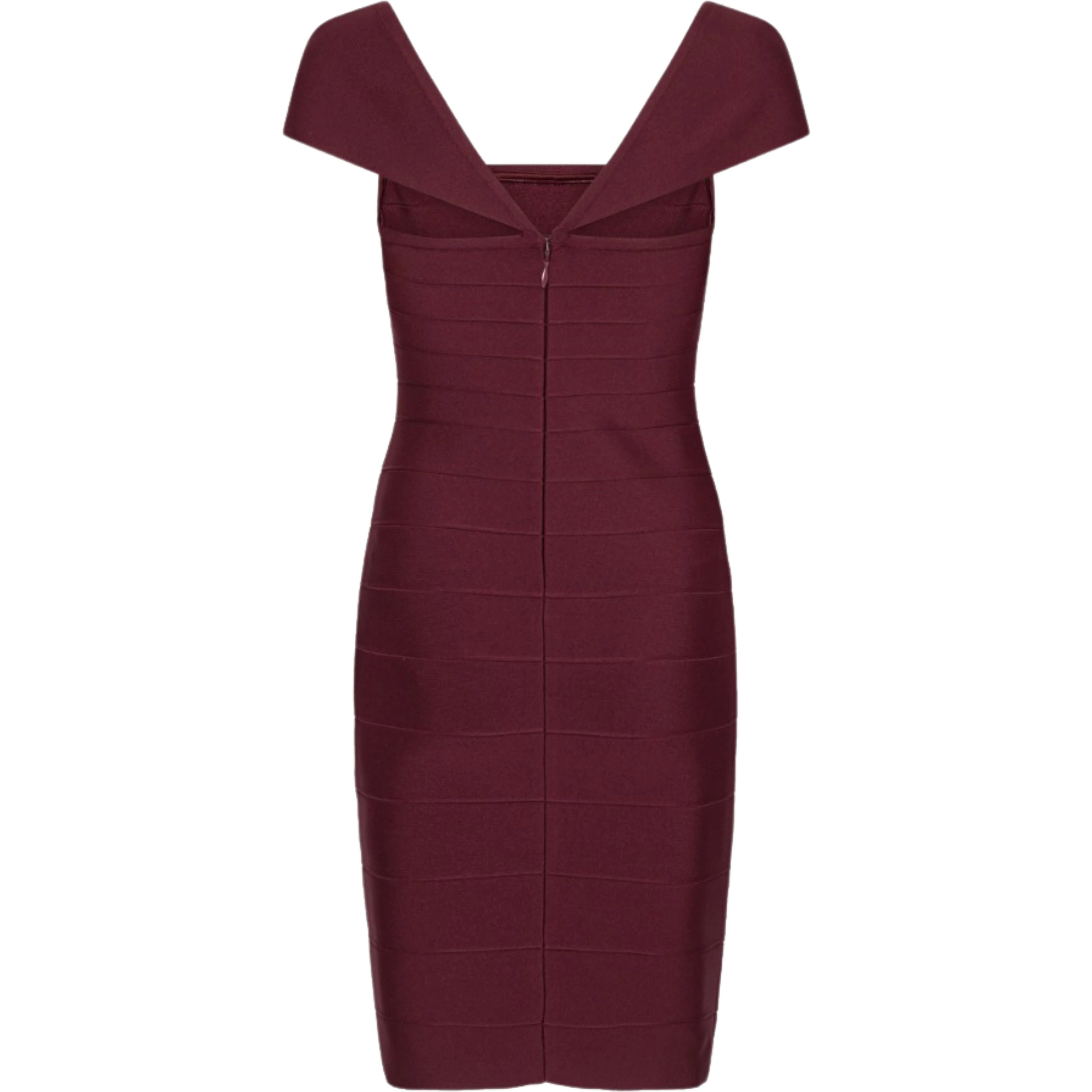 MIDI FITTED KNIT DRESS