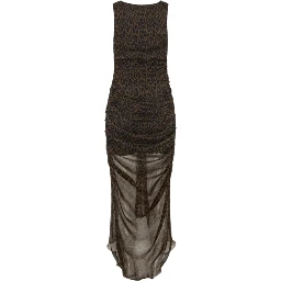RUCHED MIDI DRESS