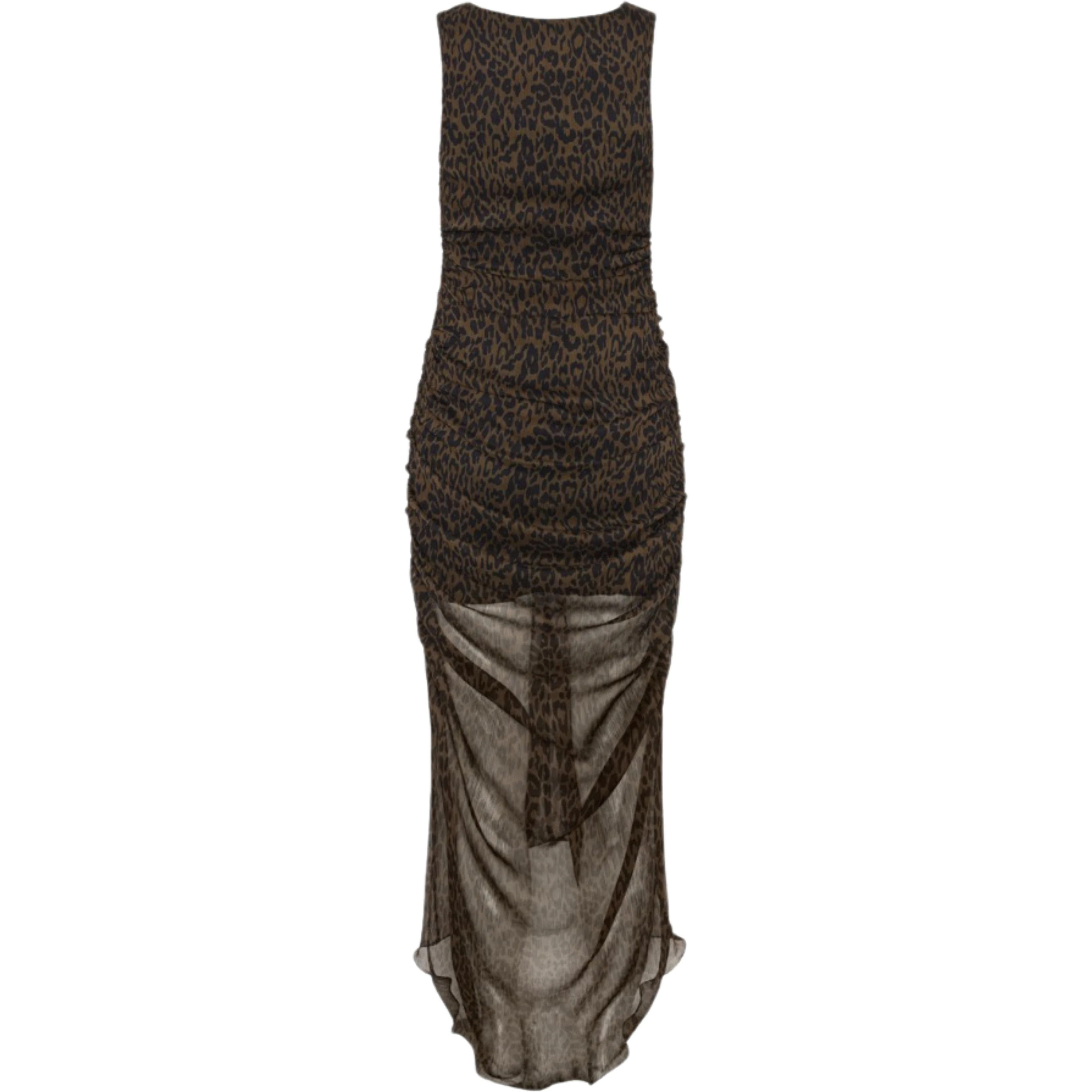 RUCHED MIDI DRESS