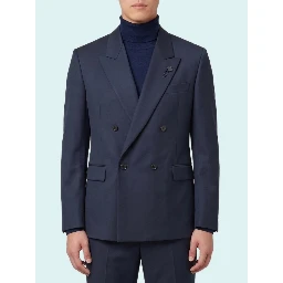 Dark blue Feeling double-breasted jacket