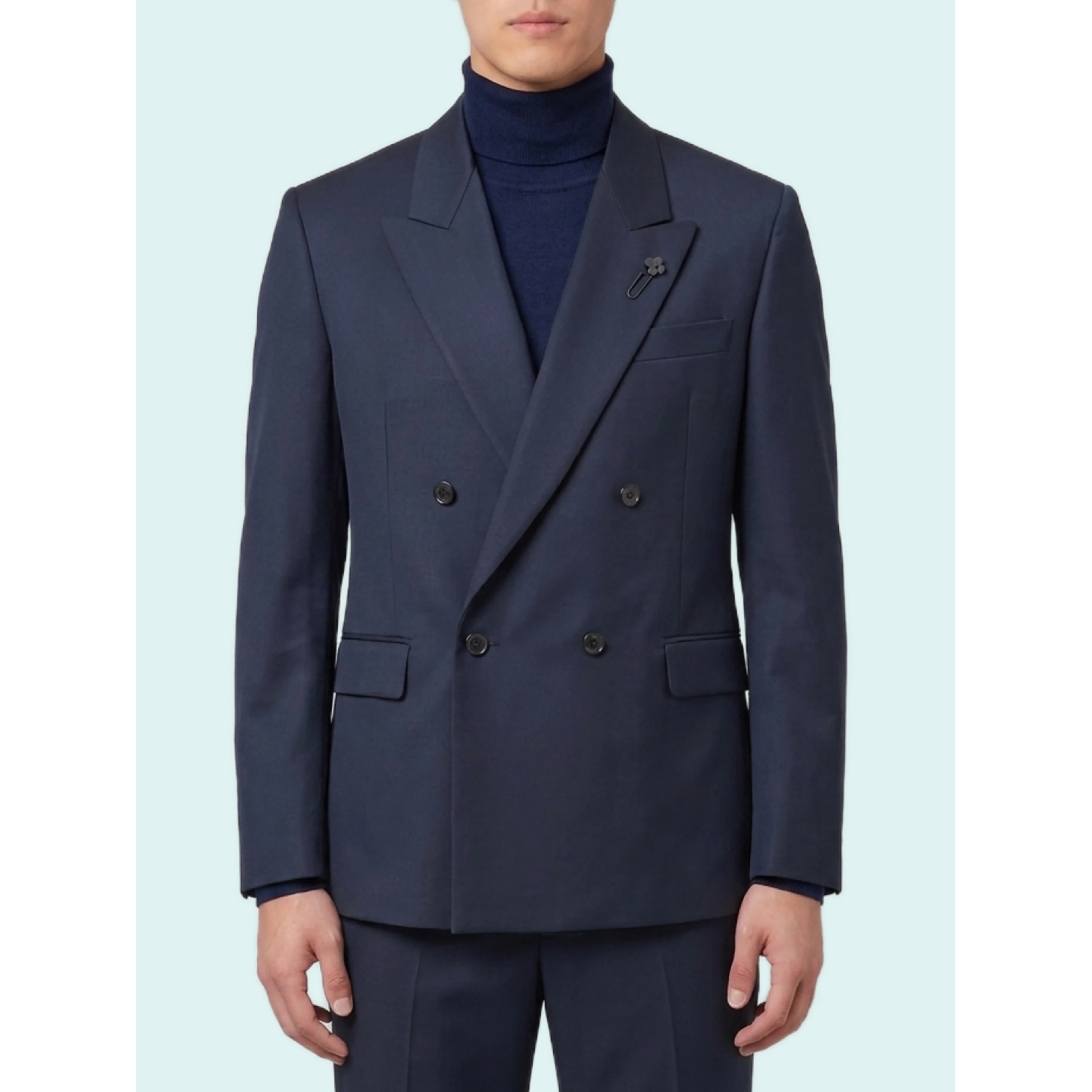 Dark blue Feeling double-breasted jacket
