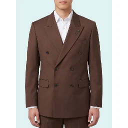 Brown Feeling double-breasted jacket
