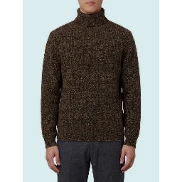 Tobacco high-neck sweater