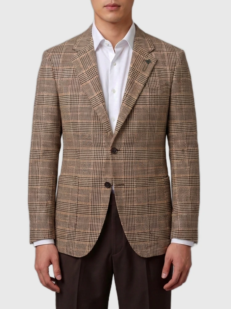 Feeling single-breasted jacket