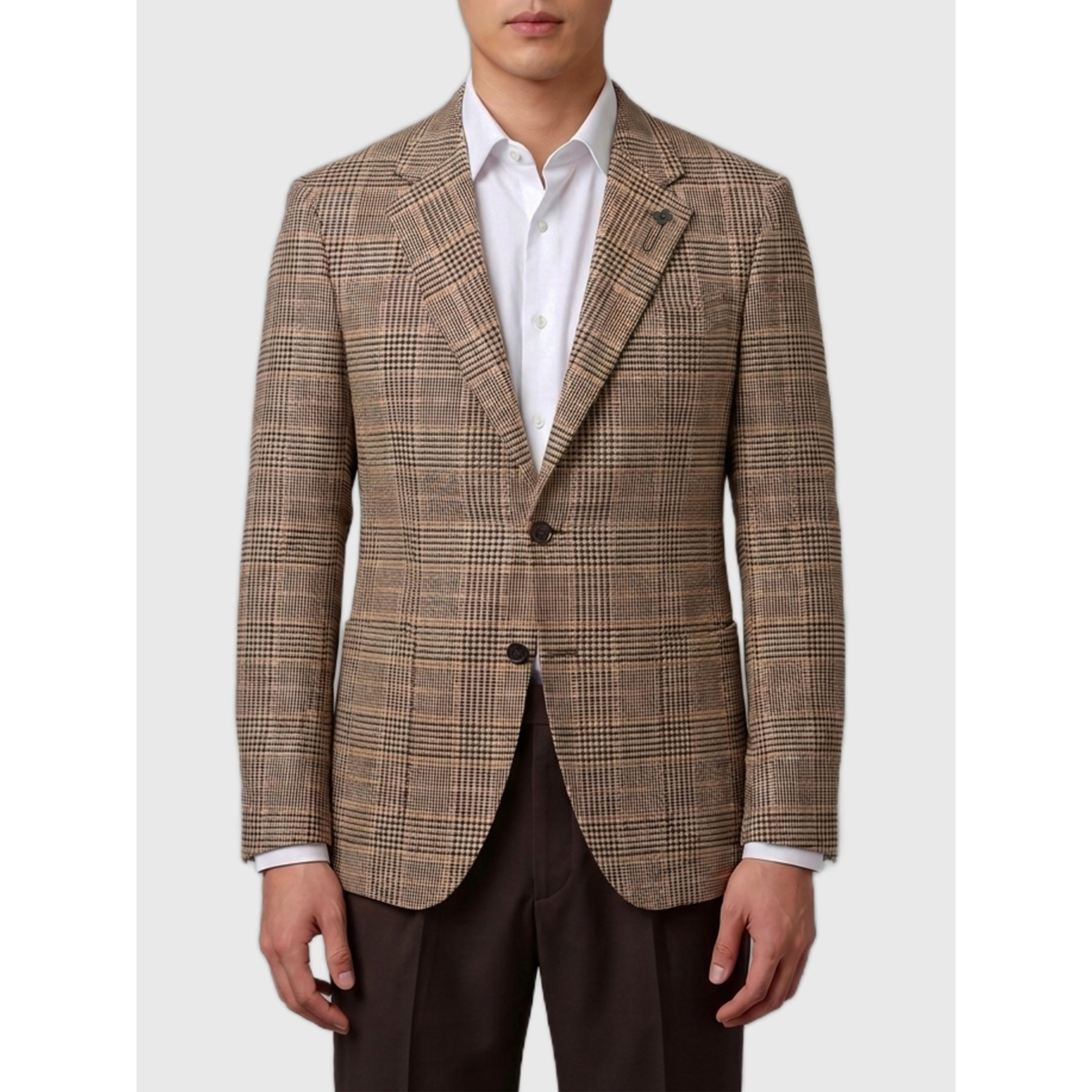 Feeling single-breasted jacket