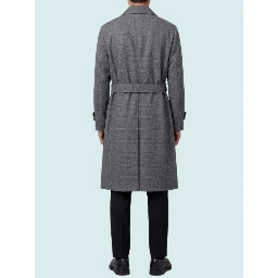 Single-breasted virgin wool coat
