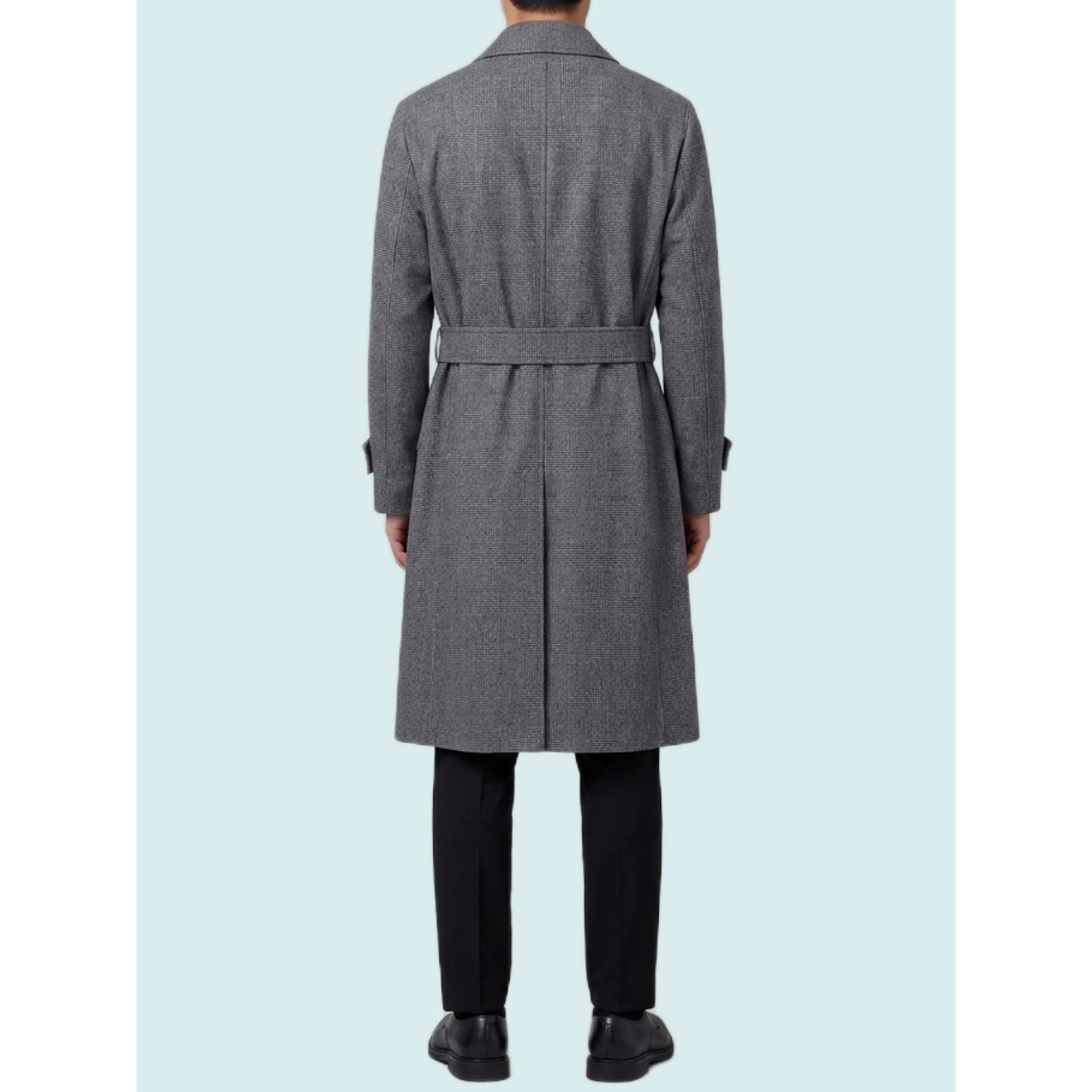 Single-breasted virgin wool coat