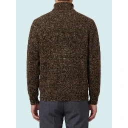 Tobacco high-neck sweater