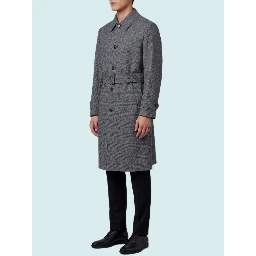 Single-breasted virgin wool coat