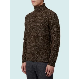 Tobacco high-neck sweater