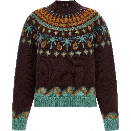 Brown Virgin Wool Cardigan