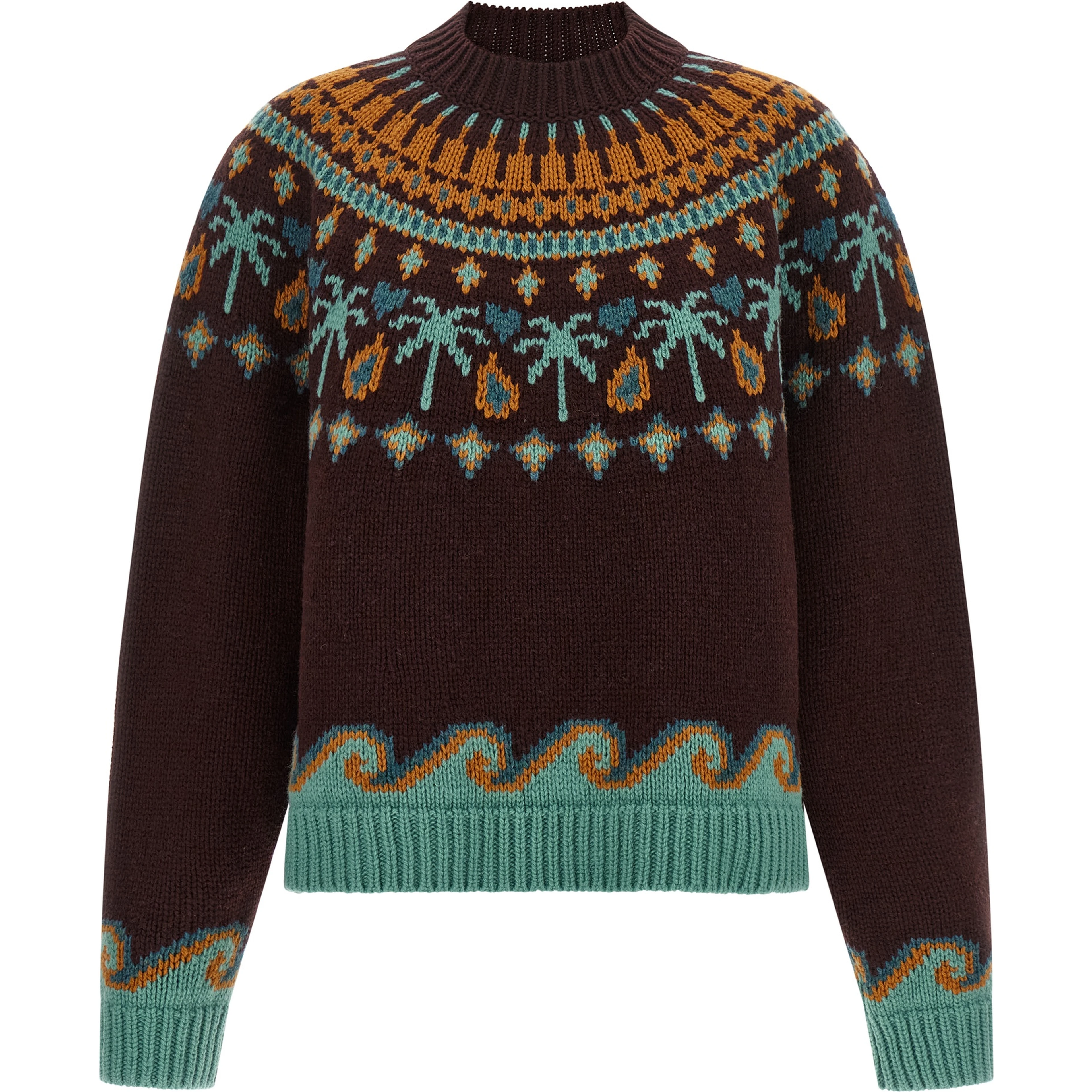 Brown Virgin Wool Cardigan