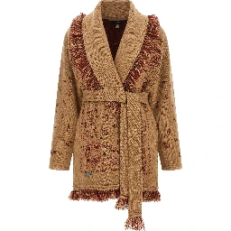Beige Cashmere Cardigan