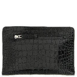 Black Calfskin Clutch Bag