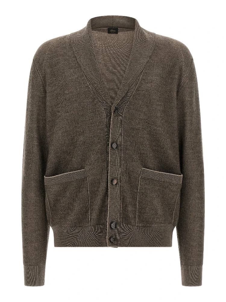 Brown Cashmere Cardigan