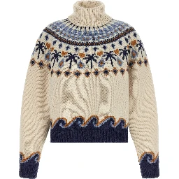 Multicolor Virgin Wool Cardigan
