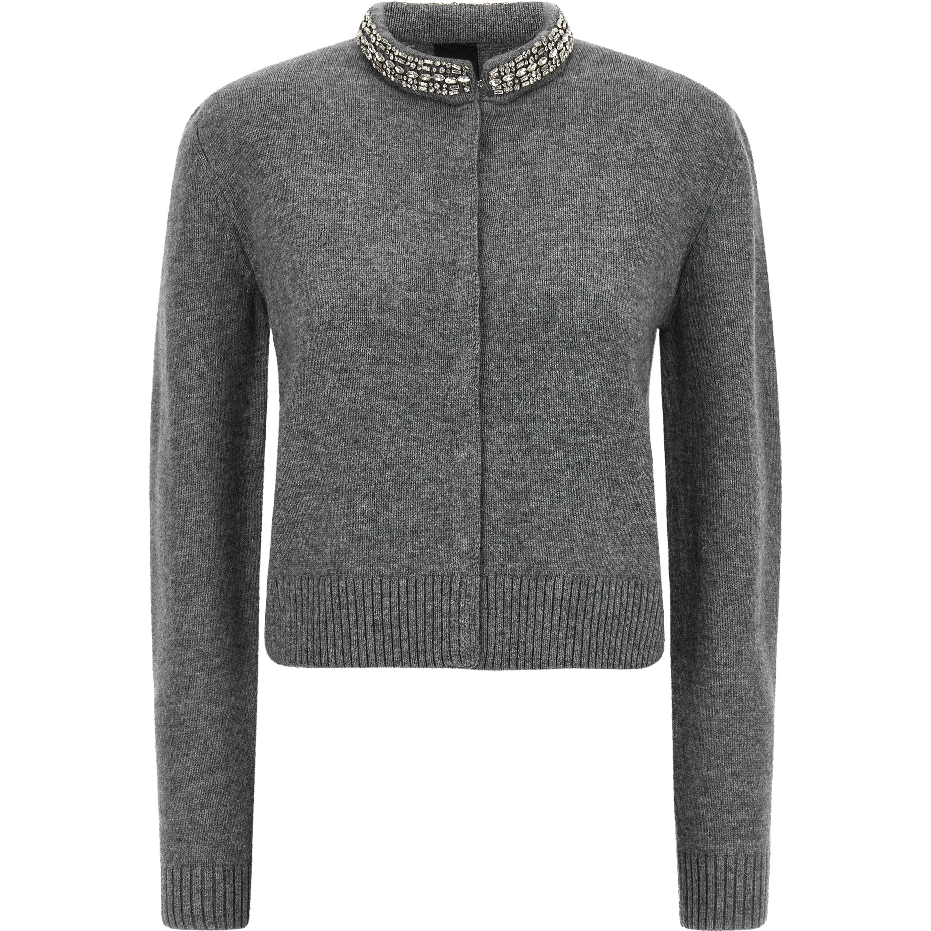 Gray Wool Cardigan