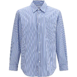 Blue Cotton Pattern Shirt