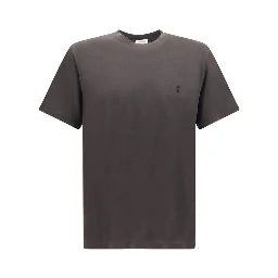 Brown Silk T-Shirt