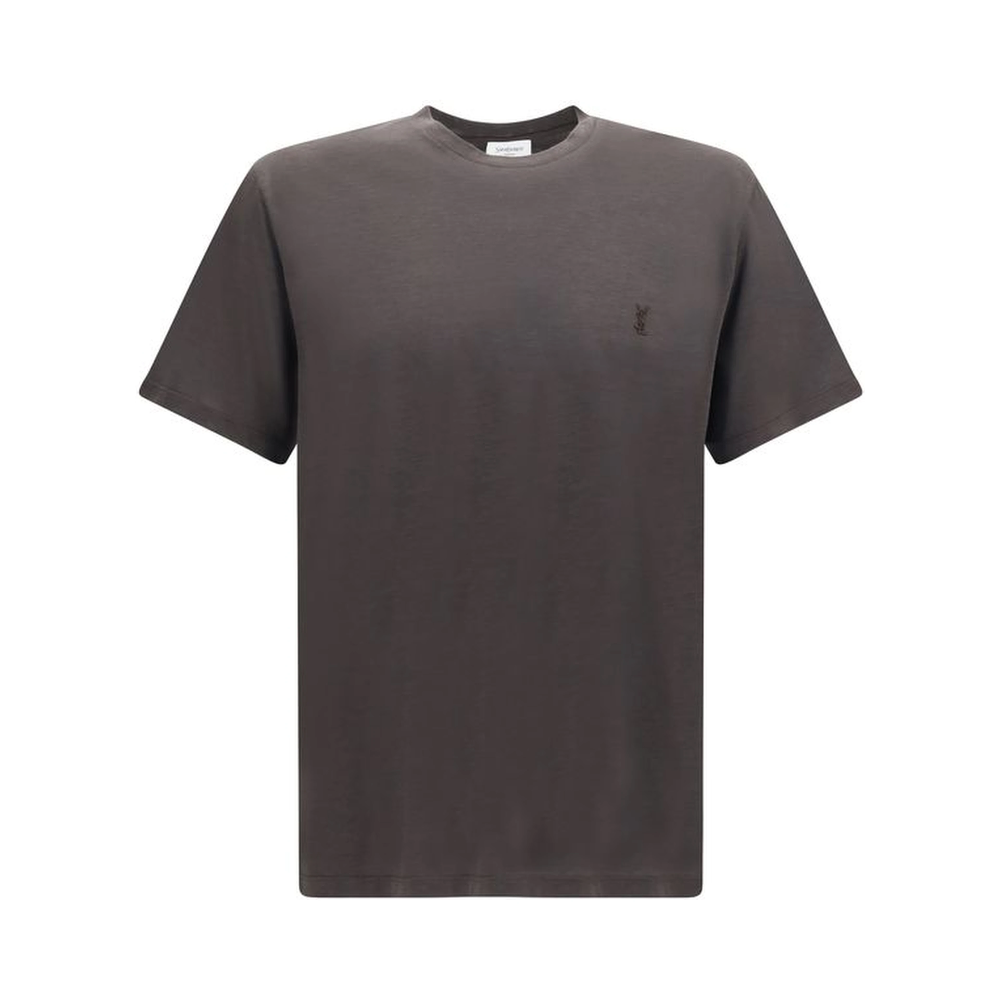 Brown Silk T-Shirt