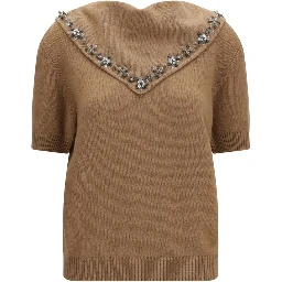 Brown Cashmere Sweatshirt