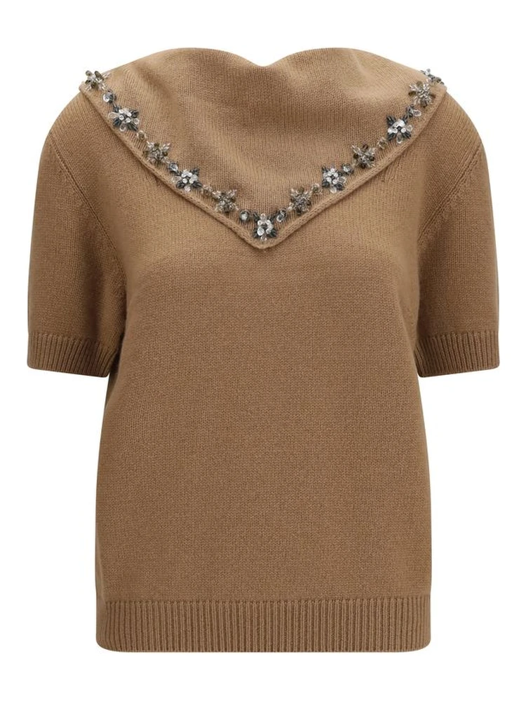 Brown Cashmere Sweatshirt