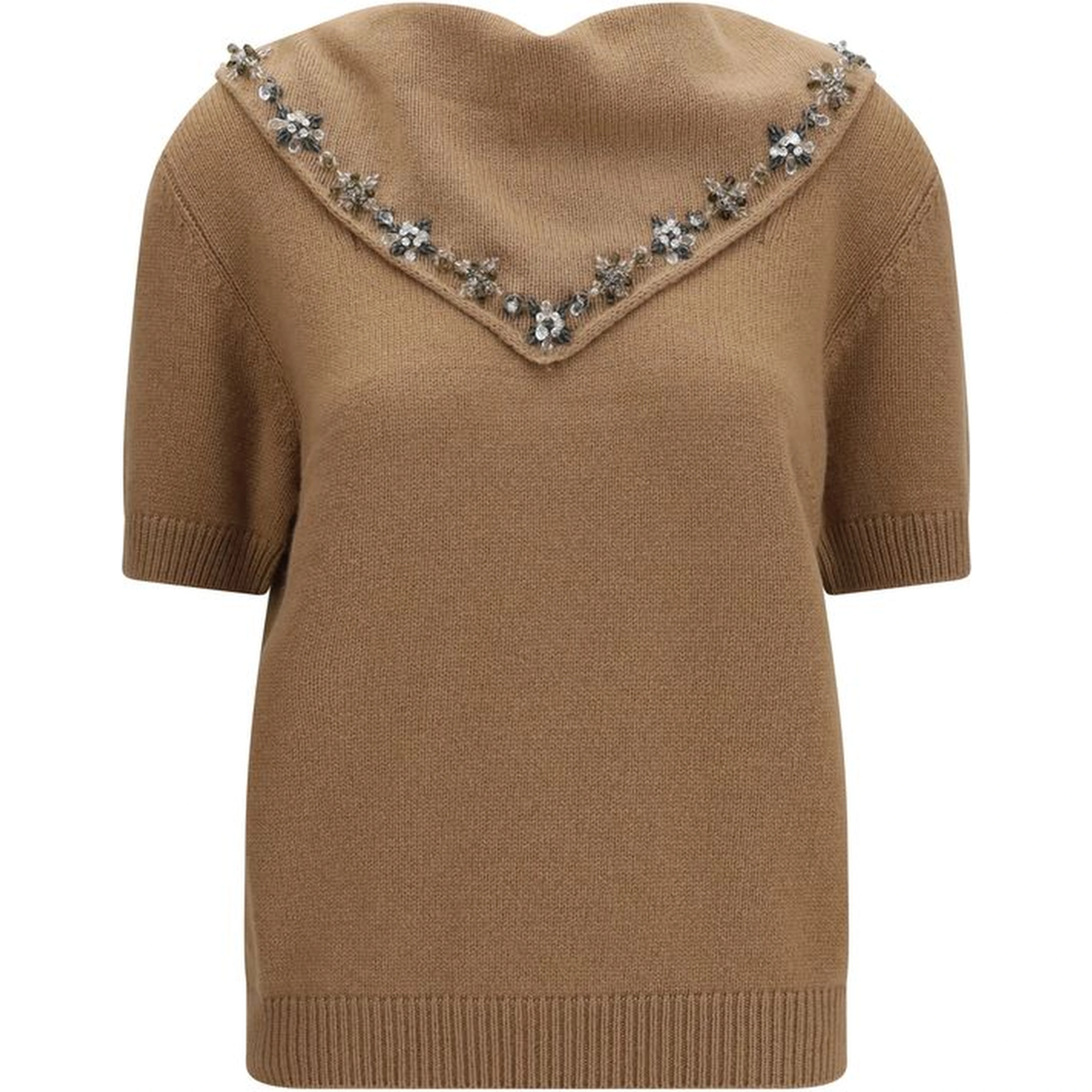 Brown Cashmere Sweatshirt