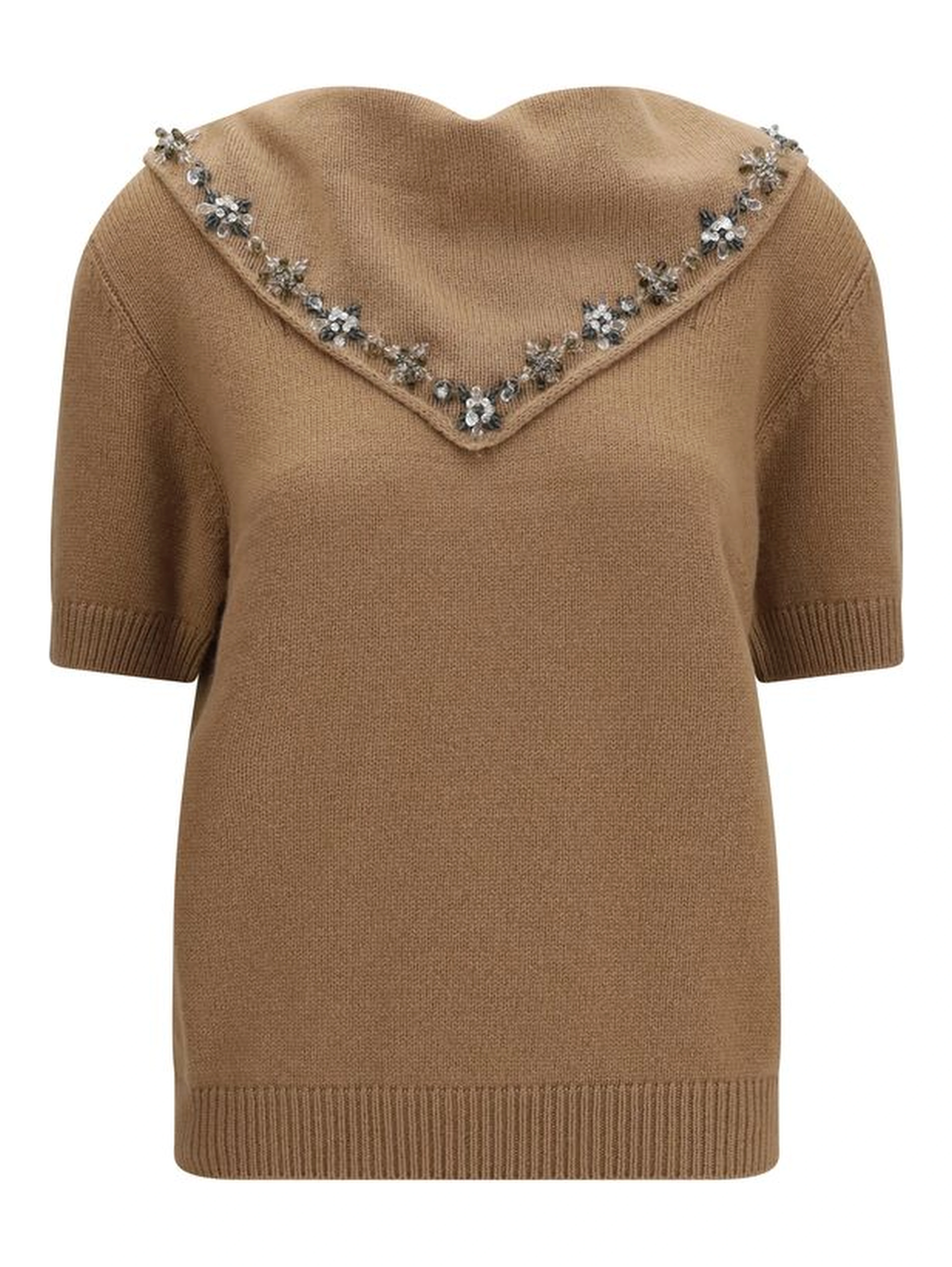 Brown Cashmere Sweatshirt
