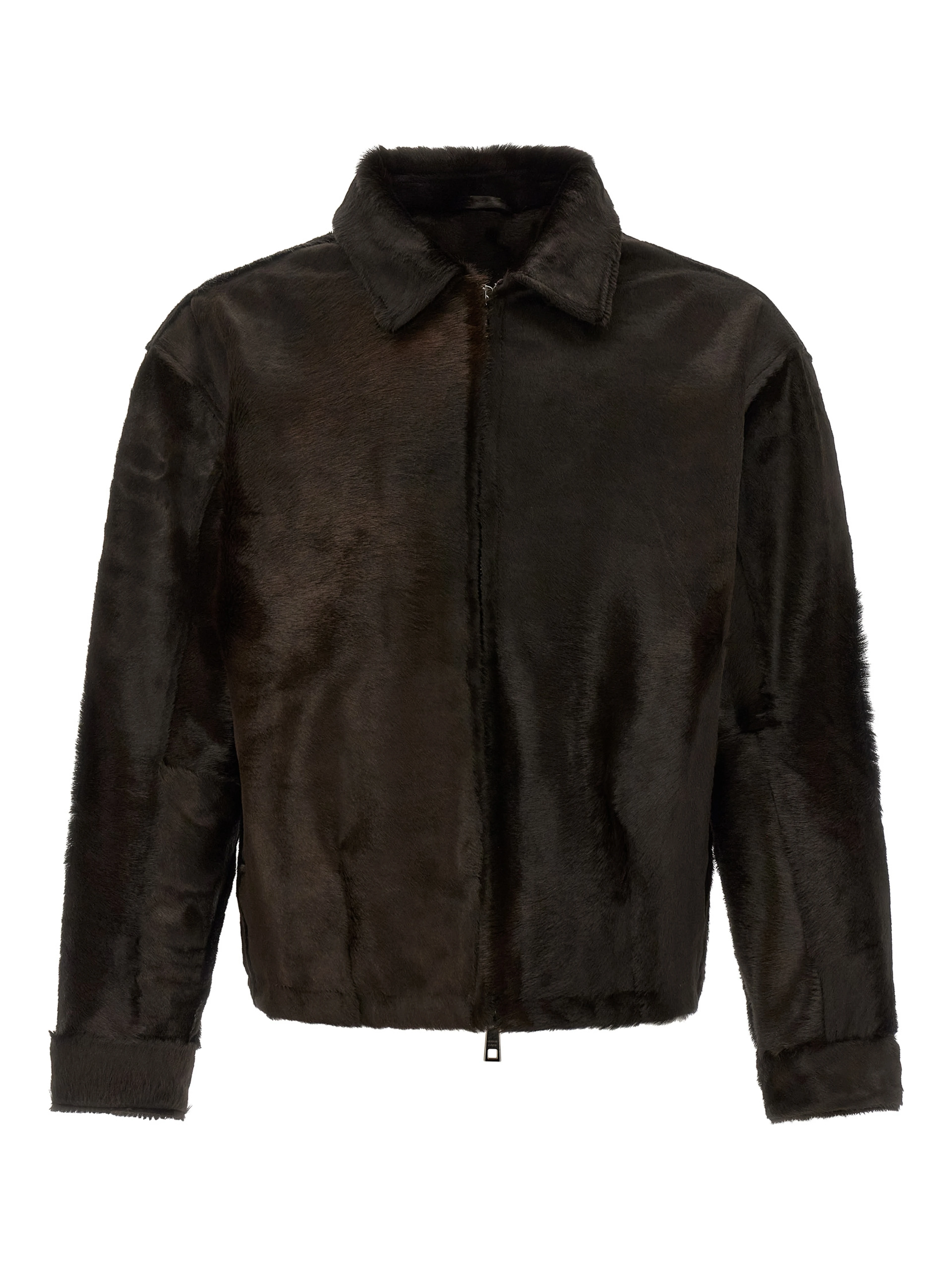 Brown Calfskin Leather Jacket
