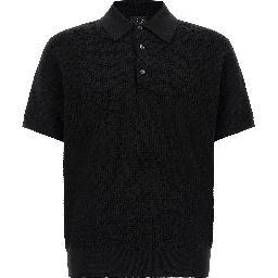 Black Cotton Polo Shirt