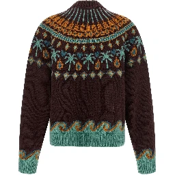 Brown Virgin Wool Cardigan