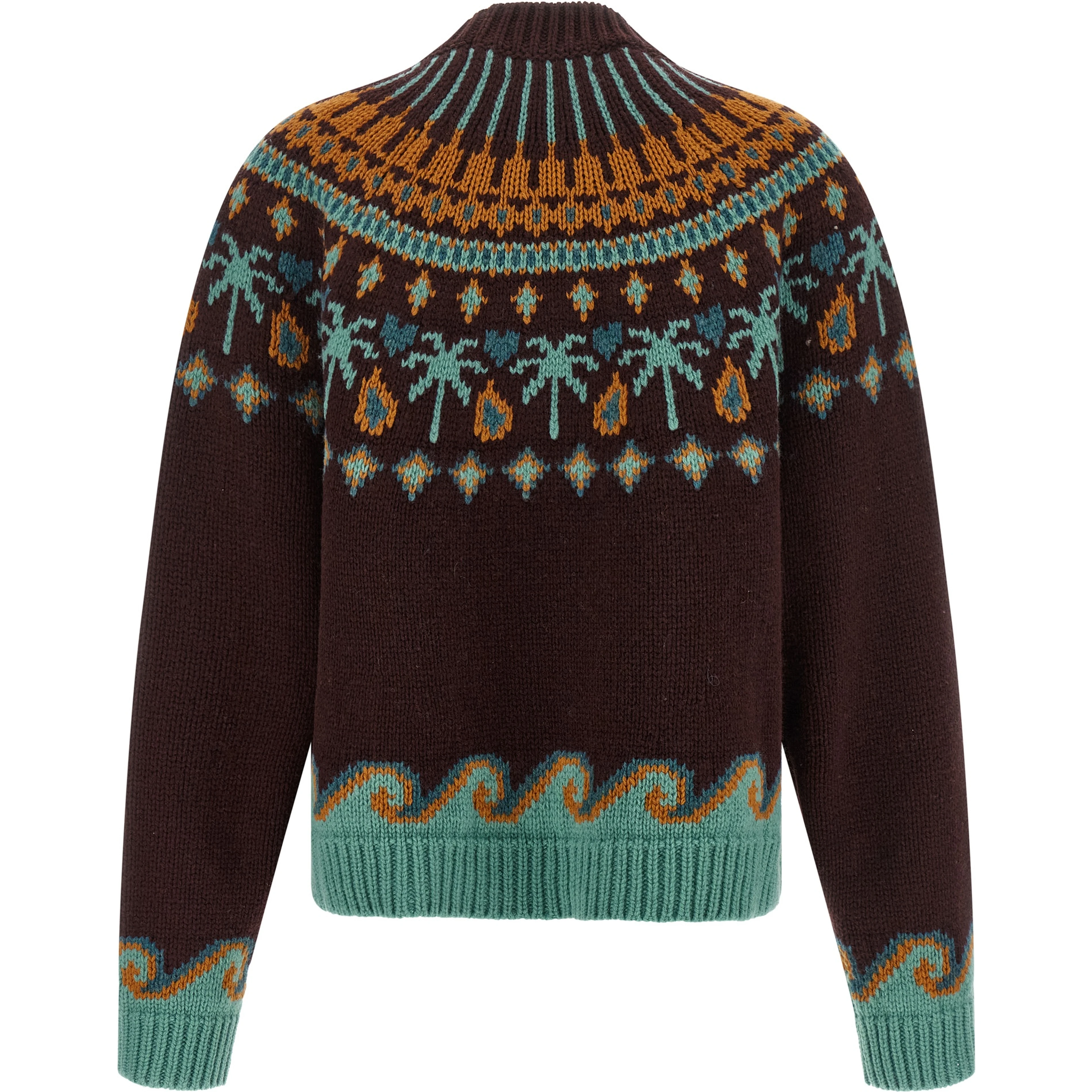 Brown Virgin Wool Cardigan